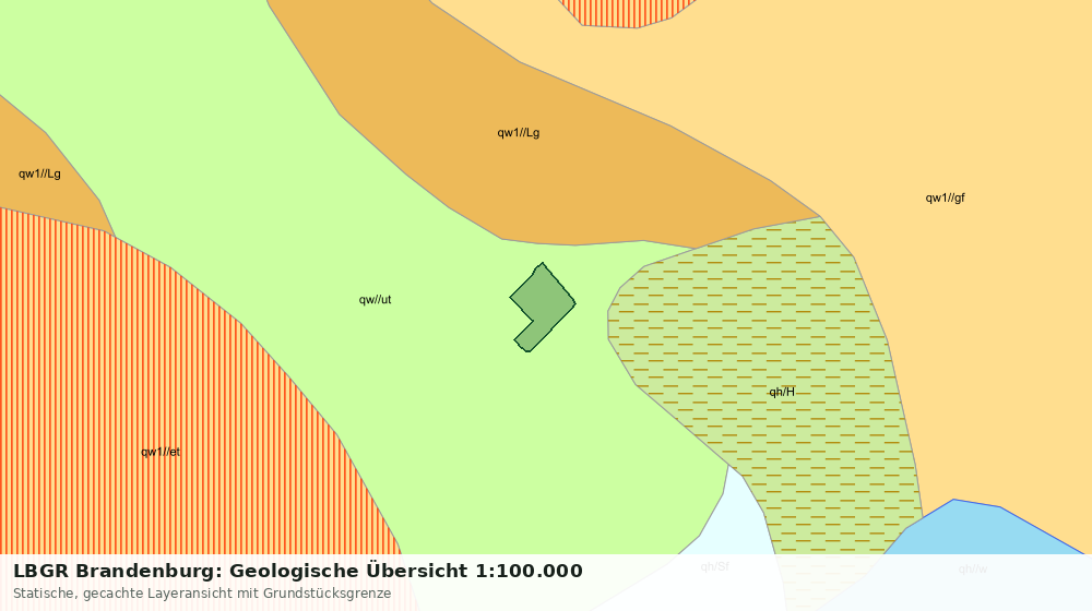 Statische Kartenansicht: LBGR Brandenburg: Geologische Übersicht 1:100.000