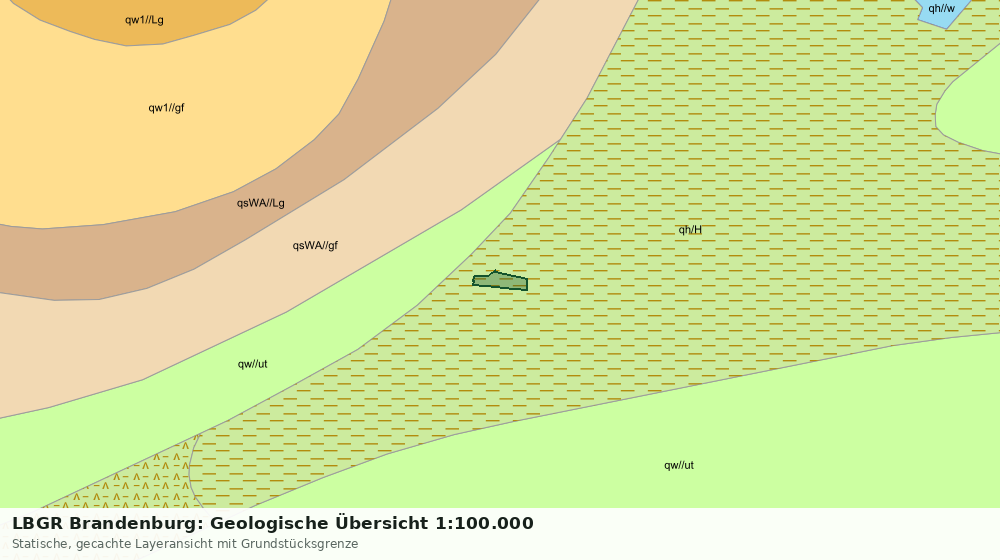 Statische Kartenansicht: LBGR Brandenburg: Geologische Übersicht 1:100.000