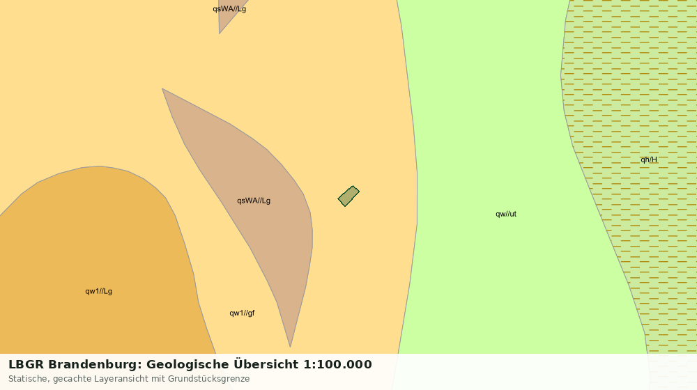 Statische Kartenansicht: LBGR Brandenburg: Geologische Übersicht 1:100.000