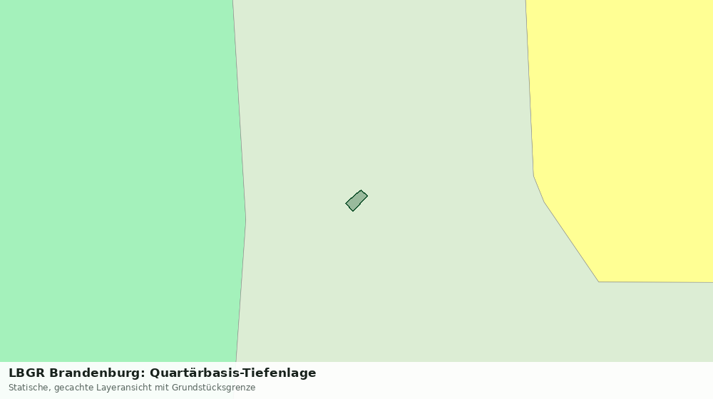 Statische Kartenansicht: LBGR Brandenburg: Quartärbasis-Tiefenlage