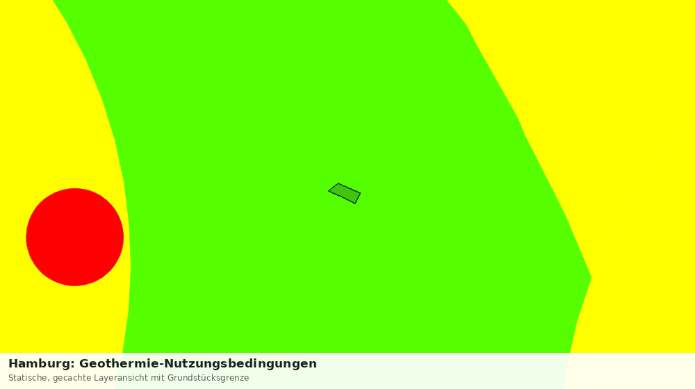 Statische Kartenansicht: Hamburg: Geothermie-Nutzungsbedingungen