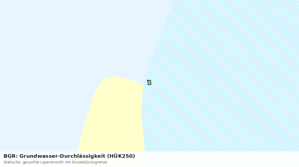 Statische Kartenansicht: BGR: Grundwasser-Durchlässigkeit (HÜK250)