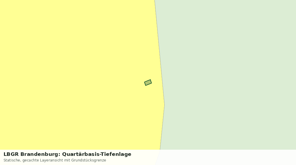 Statische Kartenansicht: LBGR Brandenburg: Quartärbasis-Tiefenlage