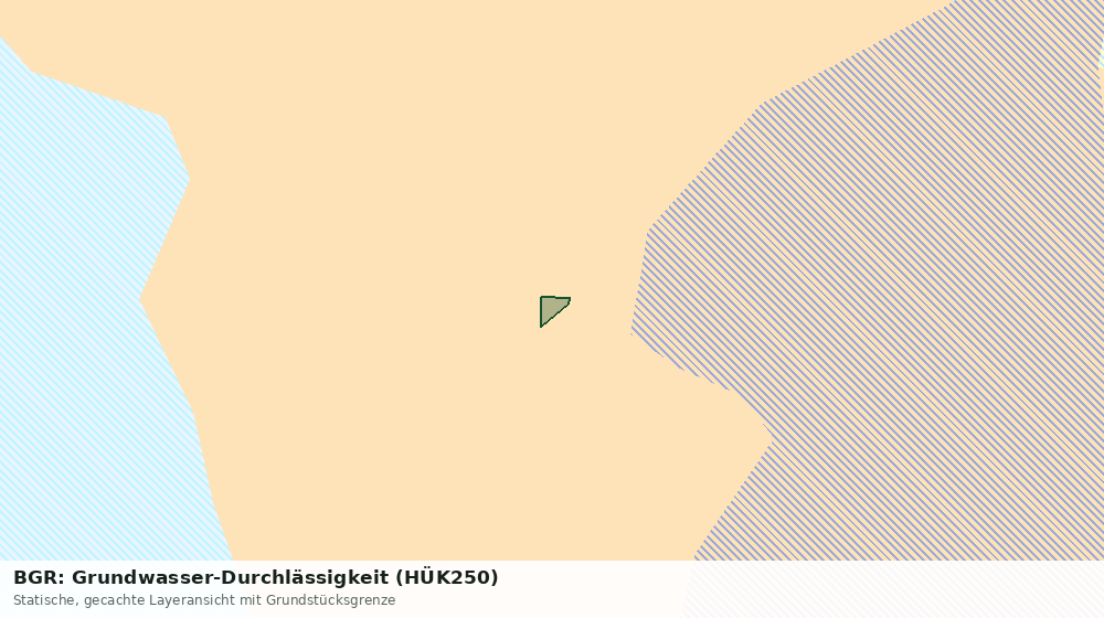 Statische Kartenansicht: BGR: Grundwasser-Durchlässigkeit (HÜK250)