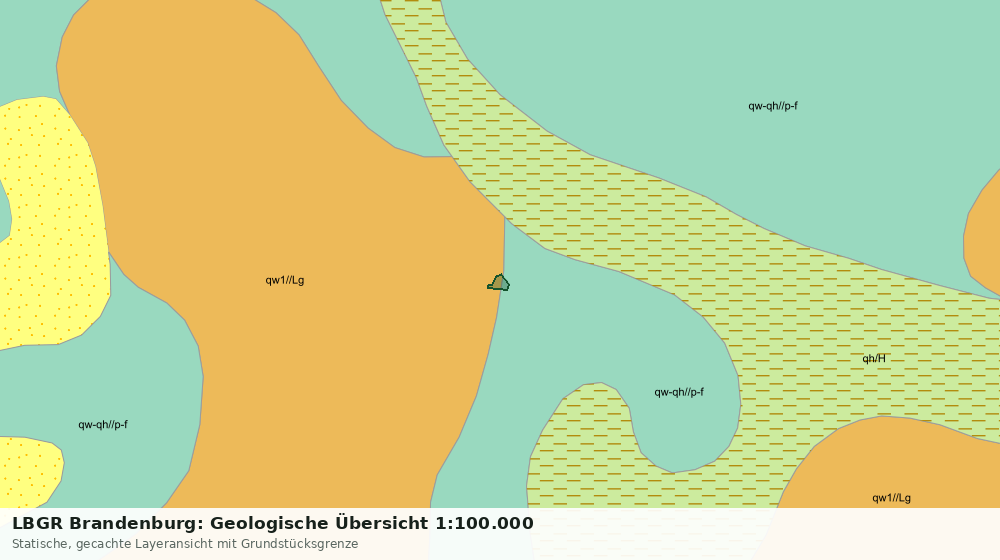 Statische Kartenansicht: LBGR Brandenburg: Geologische Übersicht 1:100.000