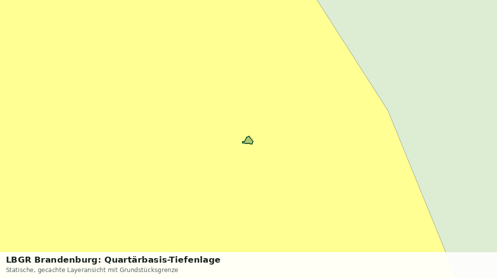 Statische Kartenansicht: LBGR Brandenburg: Quartärbasis-Tiefenlage