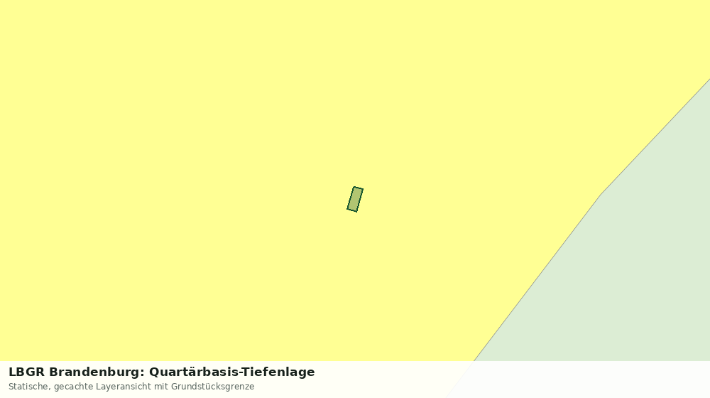 Statische Kartenansicht: LBGR Brandenburg: Quartärbasis-Tiefenlage