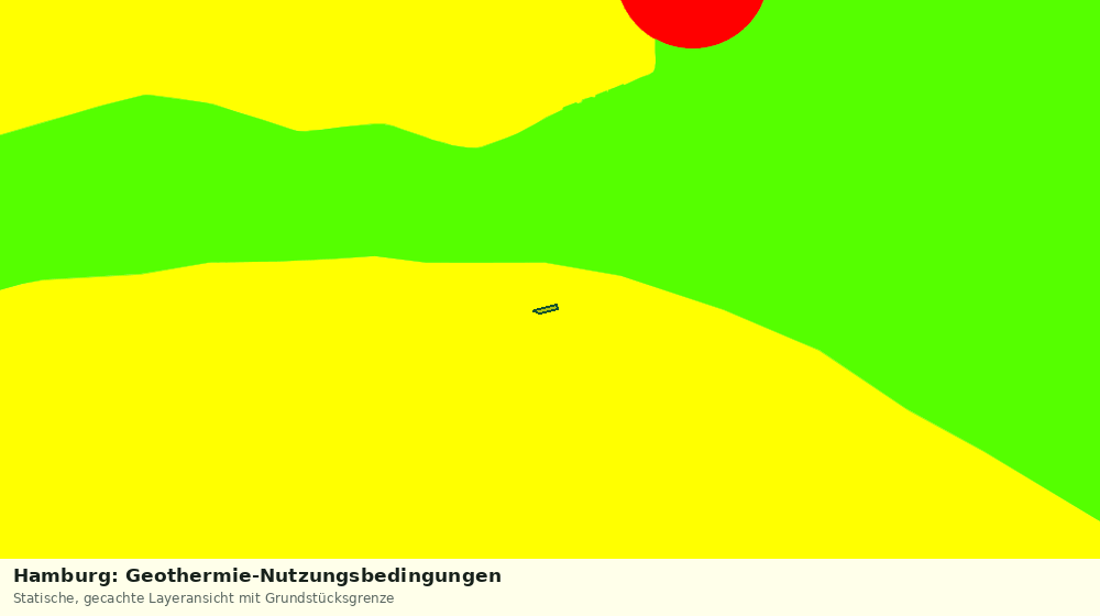 Statische Kartenansicht: Hamburg: Geothermie-Nutzungsbedingungen