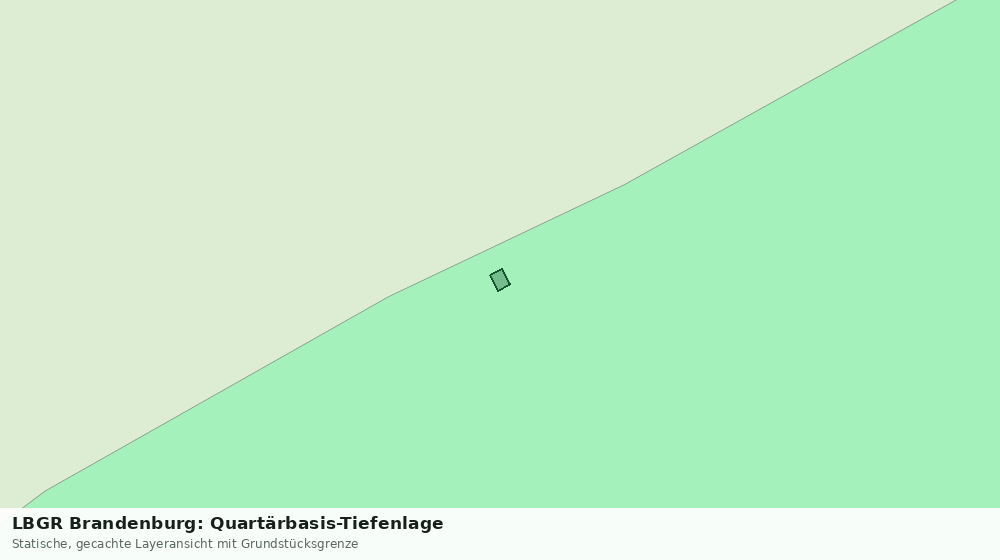 Statische Kartenansicht: LBGR Brandenburg: Quartärbasis-Tiefenlage
