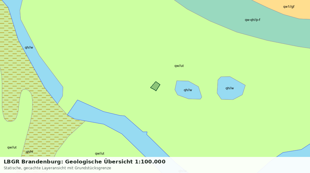 Statische Kartenansicht: LBGR Brandenburg: Geologische Übersicht 1:100.000