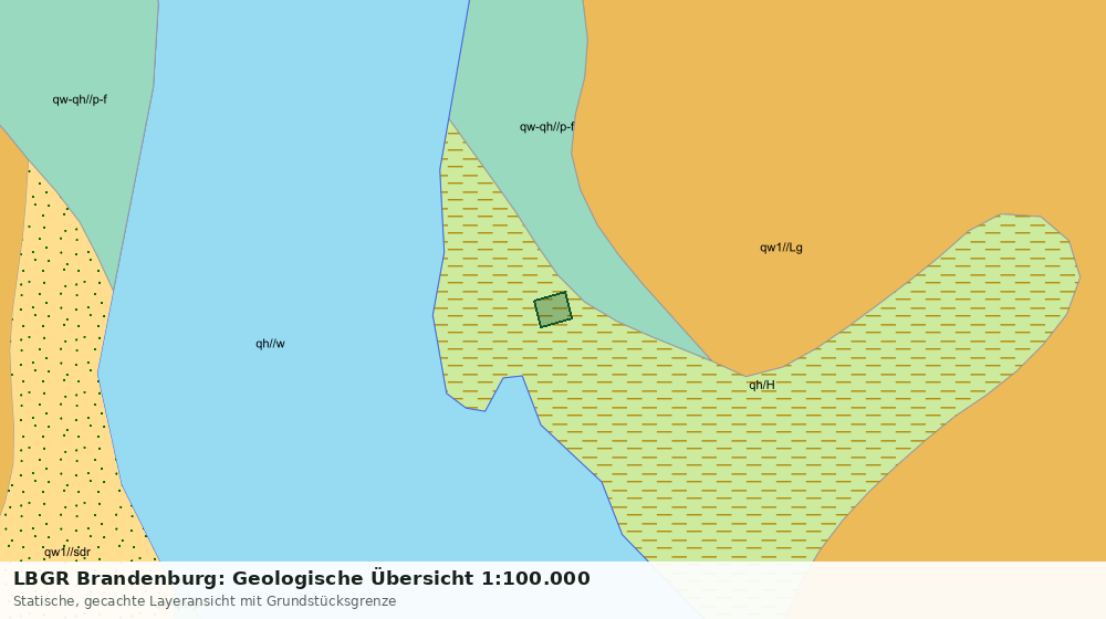 Statische Kartenansicht: LBGR Brandenburg: Geologische Übersicht 1:100.000