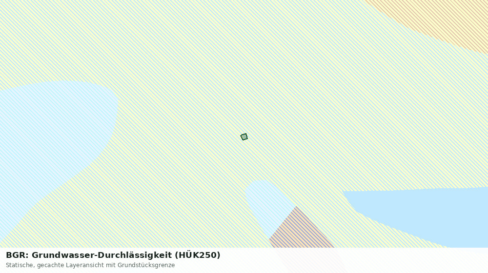 Statische Kartenansicht: BGR: Grundwasser-Durchlässigkeit (HÜK250)