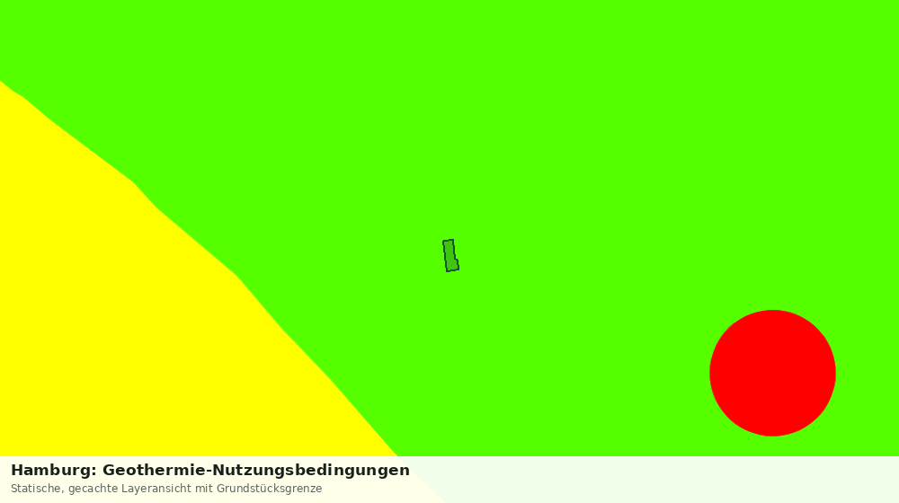 Statische Kartenansicht: Hamburg: Geothermie-Nutzungsbedingungen