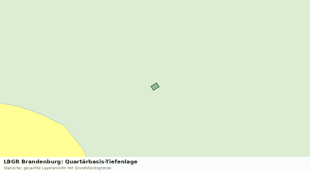 Statische Kartenansicht: LBGR Brandenburg: Quartärbasis-Tiefenlage