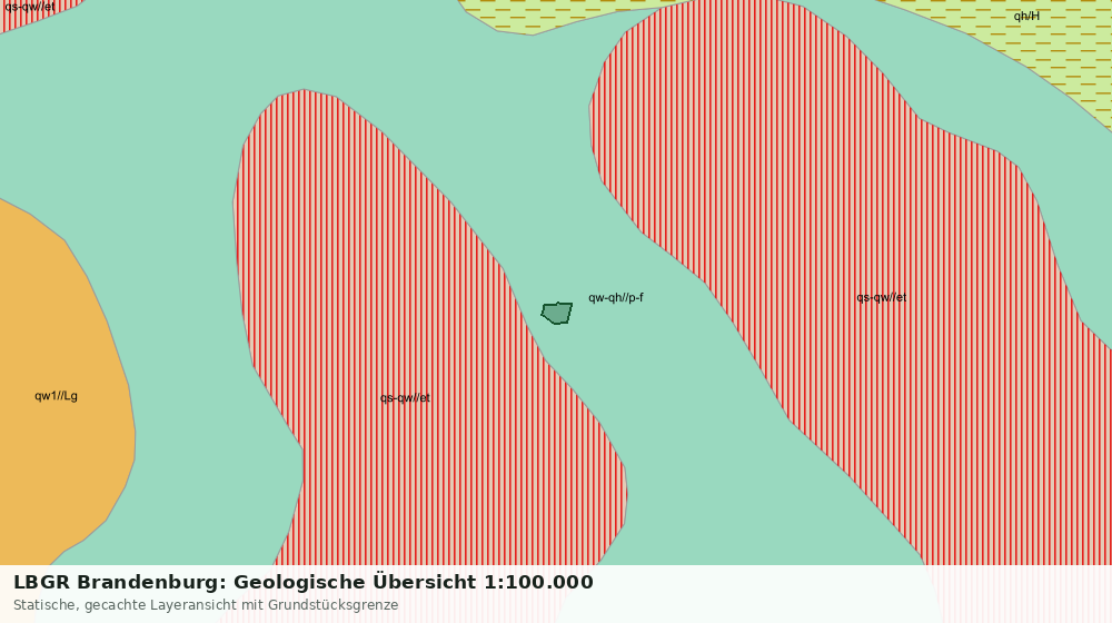 Statische Kartenansicht: LBGR Brandenburg: Geologische Übersicht 1:100.000