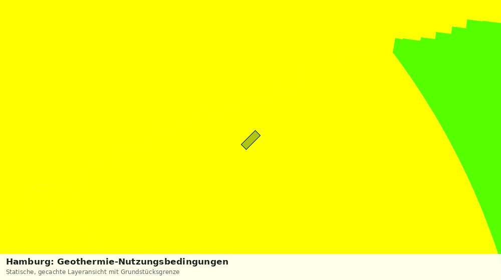 Statische Kartenansicht: Hamburg: Geothermie-Nutzungsbedingungen