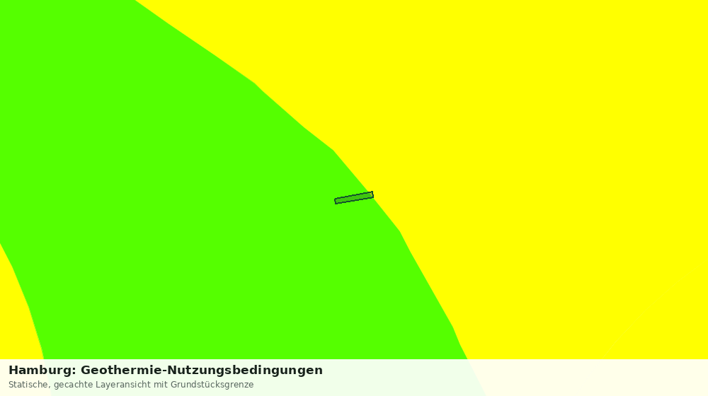 Statische Kartenansicht: Hamburg: Geothermie-Nutzungsbedingungen