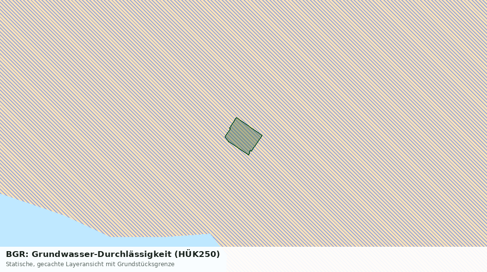 Statische Kartenansicht: BGR: Grundwasser-Durchlässigkeit (HÜK250)