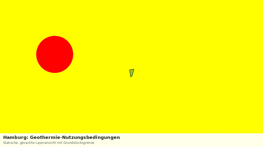 Statische Kartenansicht: Hamburg: Geothermie-Nutzungsbedingungen