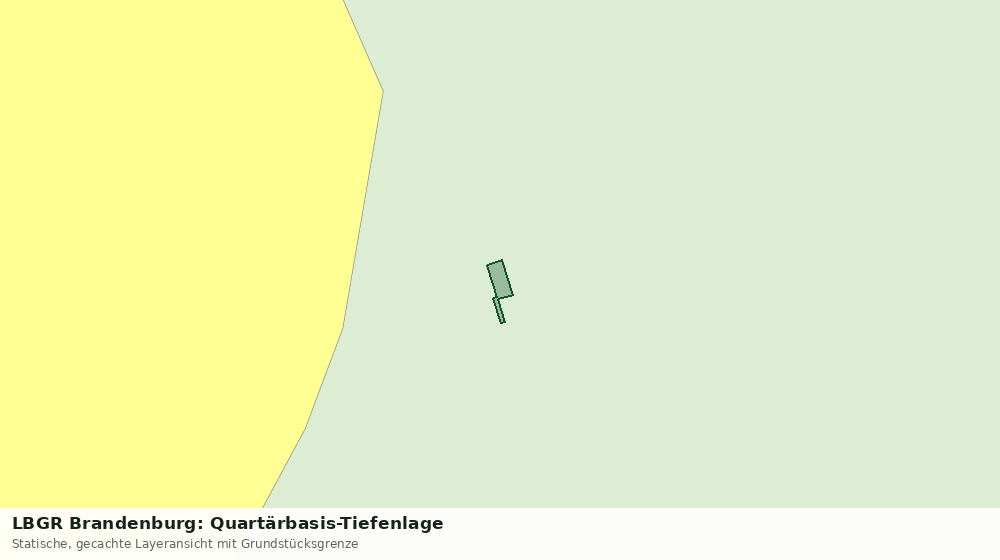 Statische Kartenansicht: LBGR Brandenburg: Quartärbasis-Tiefenlage
