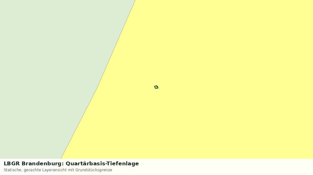 Statische Kartenansicht: LBGR Brandenburg: Quartärbasis-Tiefenlage