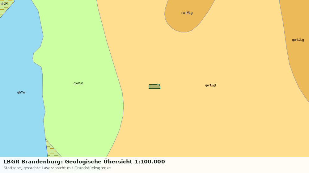 Statische Kartenansicht: LBGR Brandenburg: Geologische Übersicht 1:100.000