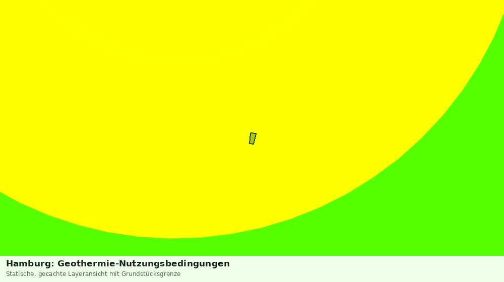 Statische Kartenansicht: Hamburg: Geothermie-Nutzungsbedingungen