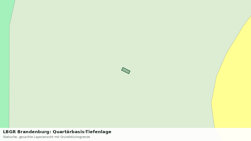 Statische Kartenansicht: LBGR Brandenburg: Quartärbasis-Tiefenlage