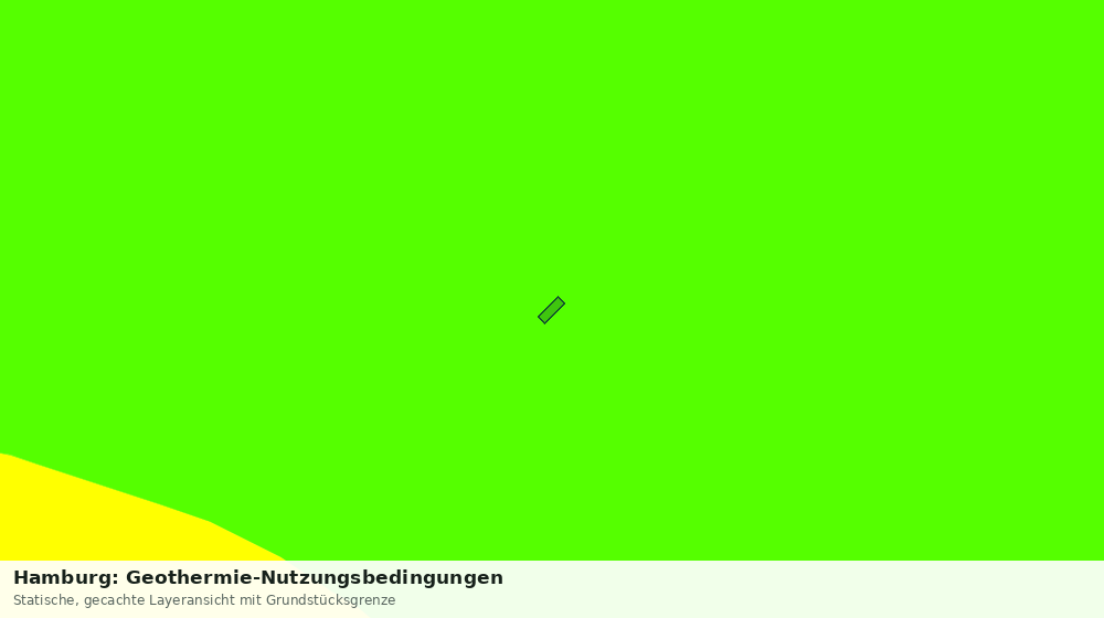 Statische Kartenansicht: Hamburg: Geothermie-Nutzungsbedingungen