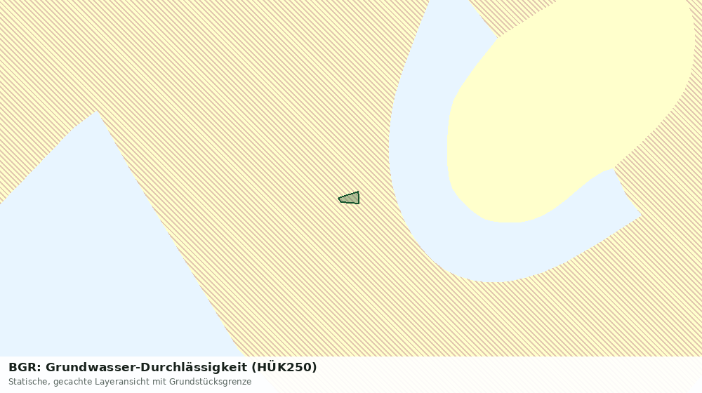 Statische Kartenansicht: BGR: Grundwasser-Durchlässigkeit (HÜK250)