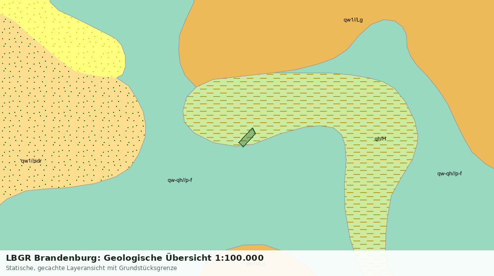 Statische Kartenansicht: LBGR Brandenburg: Geologische Übersicht 1:100.000