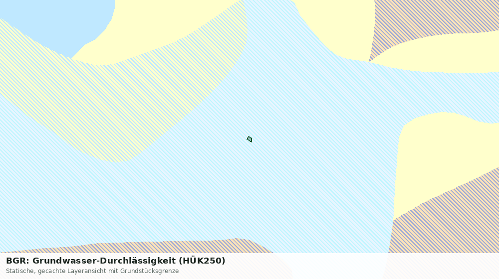 Statische Kartenansicht: BGR: Grundwasser-Durchlässigkeit (HÜK250)