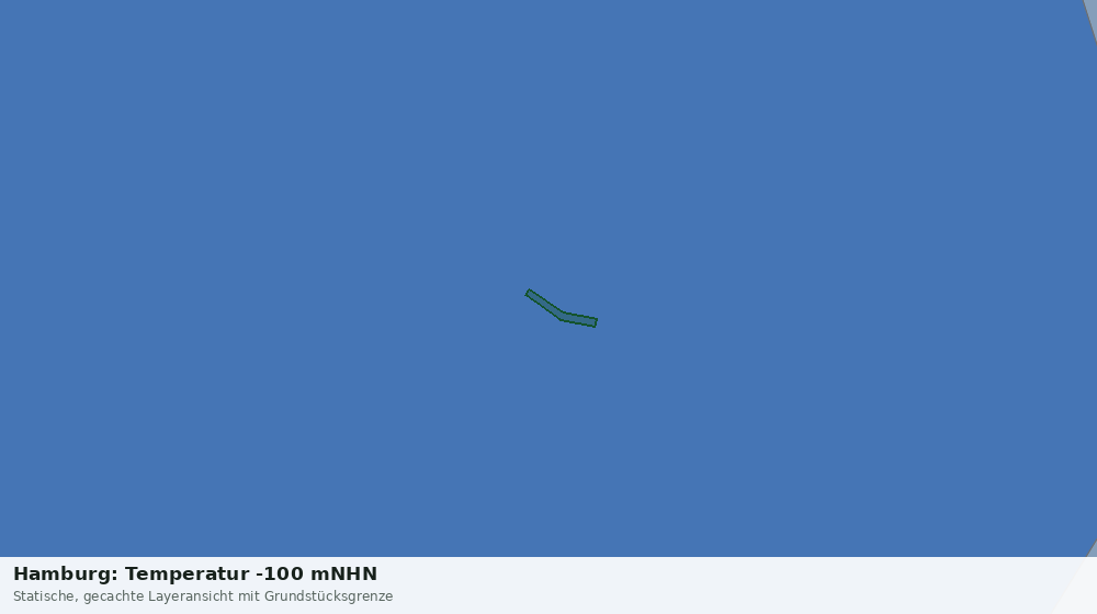 Statische Kartenansicht: Hamburg: Temperatur -100 mNHN