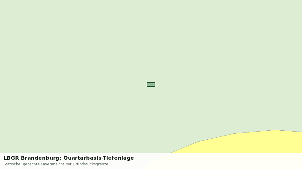 Statische Kartenansicht: LBGR Brandenburg: Quartärbasis-Tiefenlage
