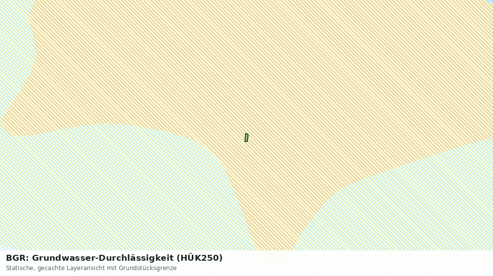 Statische Kartenansicht: BGR: Grundwasser-Durchlässigkeit (HÜK250)