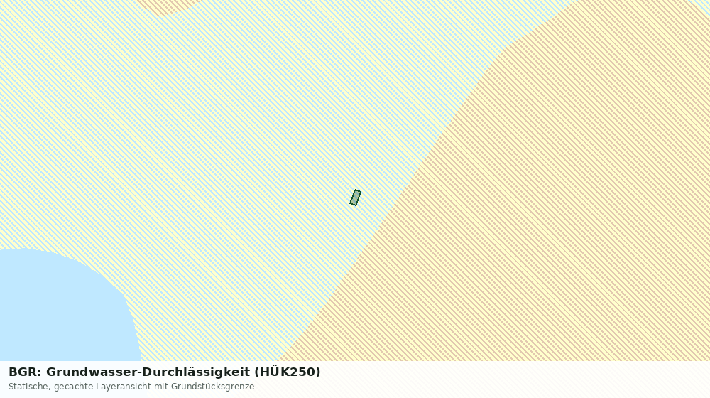 Statische Kartenansicht: BGR: Grundwasser-Durchlässigkeit (HÜK250)
