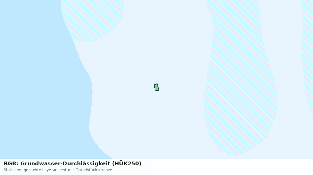 Statische Kartenansicht: BGR: Grundwasser-Durchlässigkeit (HÜK250)