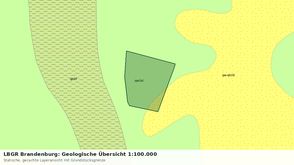 Statische Kartenansicht: LBGR Brandenburg: Geologische Übersicht 1:100.000