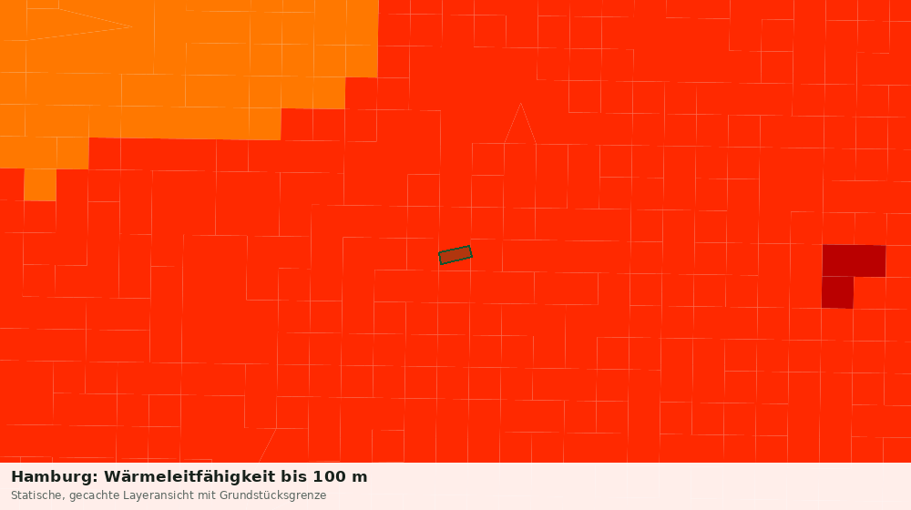 Statische Kartenansicht: Hamburg: Wärmeleitfähigkeit bis 100 m