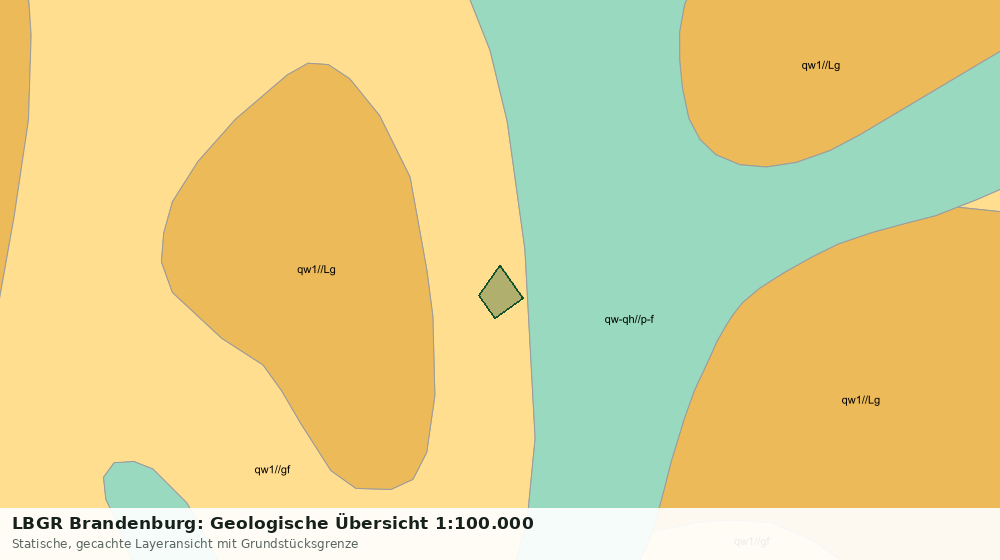 Statische Kartenansicht: LBGR Brandenburg: Geologische Übersicht 1:100.000