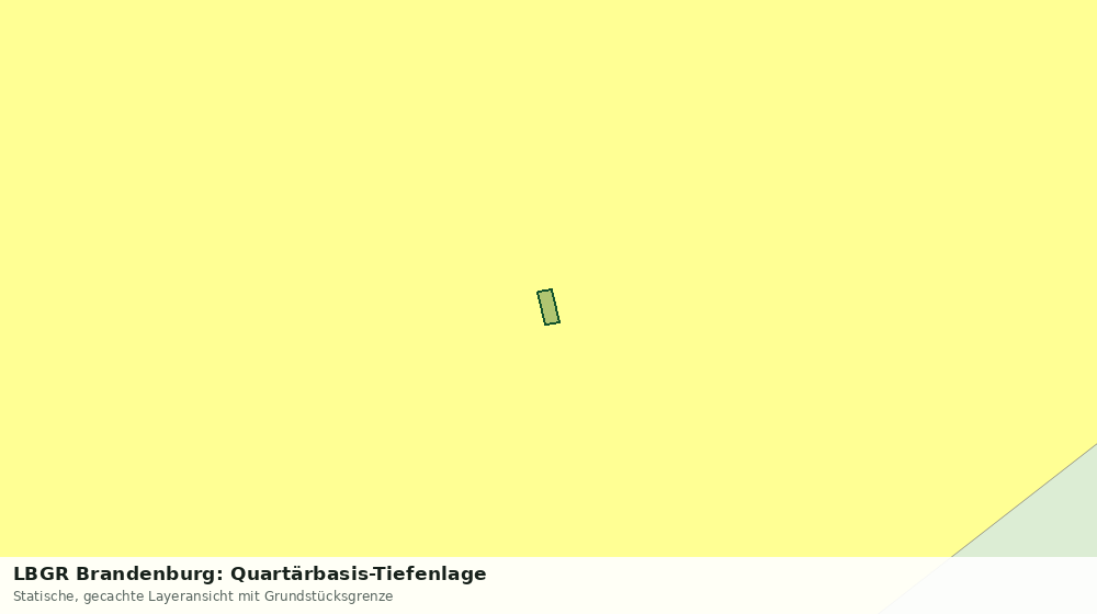 Statische Kartenansicht: LBGR Brandenburg: Quartärbasis-Tiefenlage