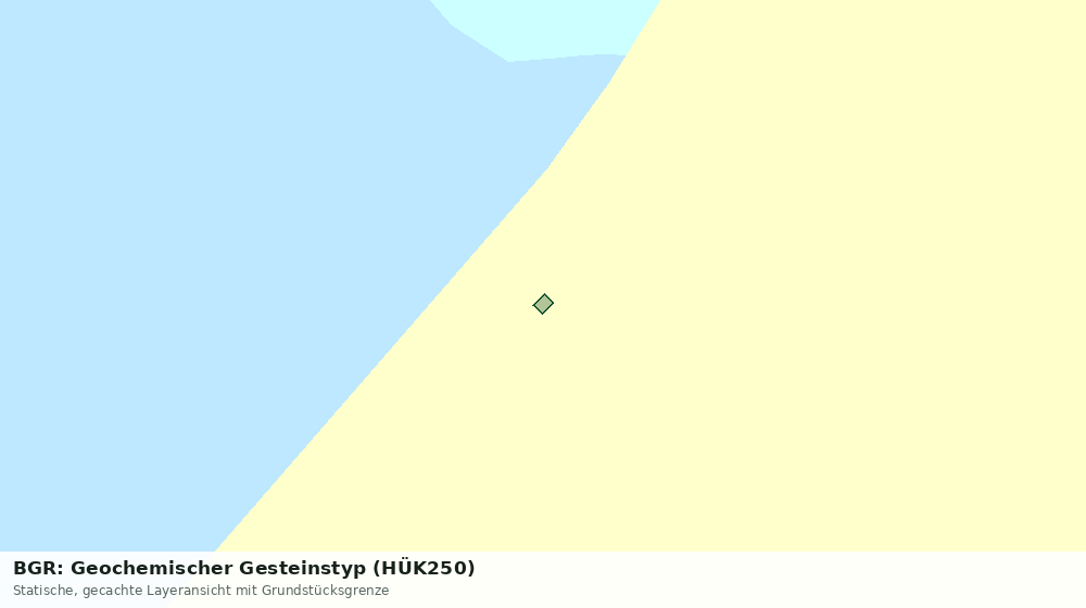 Statische Kartenansicht: BGR: Geochemischer Gesteinstyp (HÜK250)