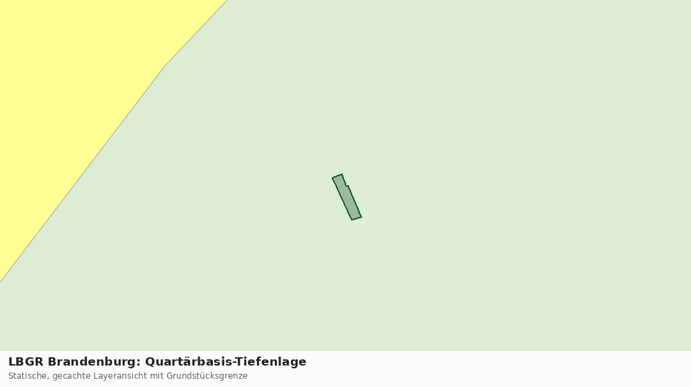 Statische Kartenansicht: LBGR Brandenburg: Quartärbasis-Tiefenlage