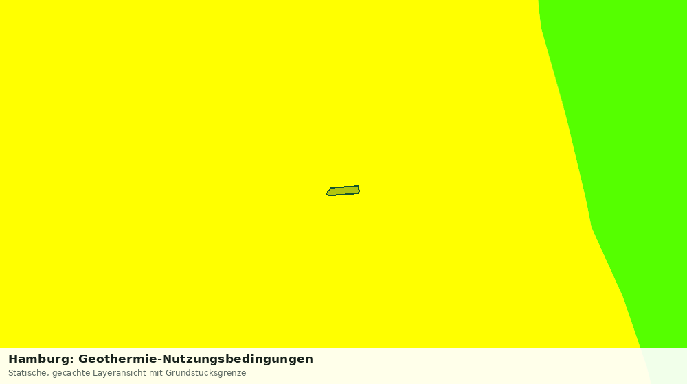 Statische Kartenansicht: Hamburg: Geothermie-Nutzungsbedingungen
