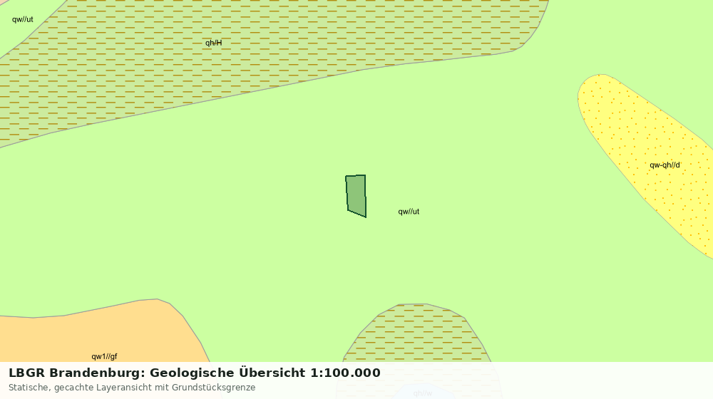Statische Kartenansicht: LBGR Brandenburg: Geologische Übersicht 1:100.000
