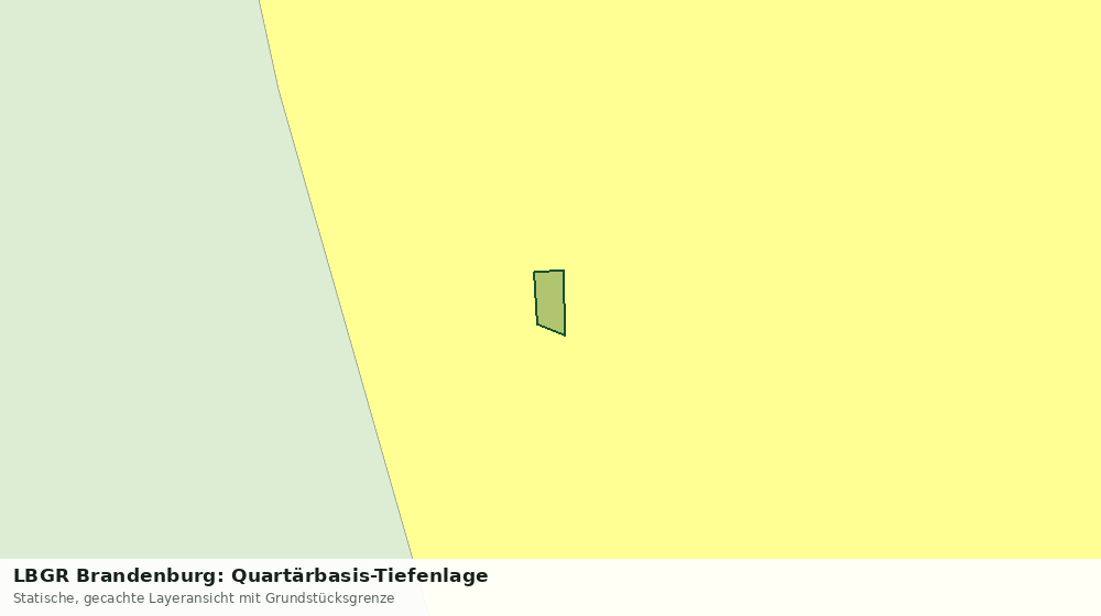 Statische Kartenansicht: LBGR Brandenburg: Quartärbasis-Tiefenlage