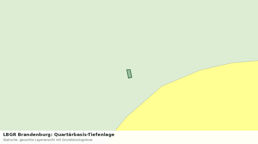 Statische Kartenansicht: LBGR Brandenburg: Quartärbasis-Tiefenlage