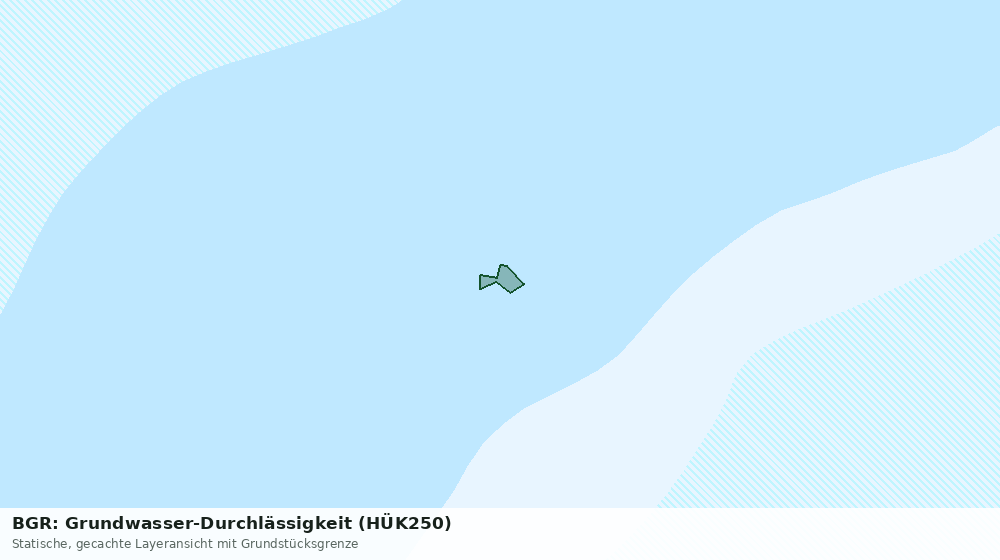 Statische Kartenansicht: BGR: Grundwasser-Durchlässigkeit (HÜK250)