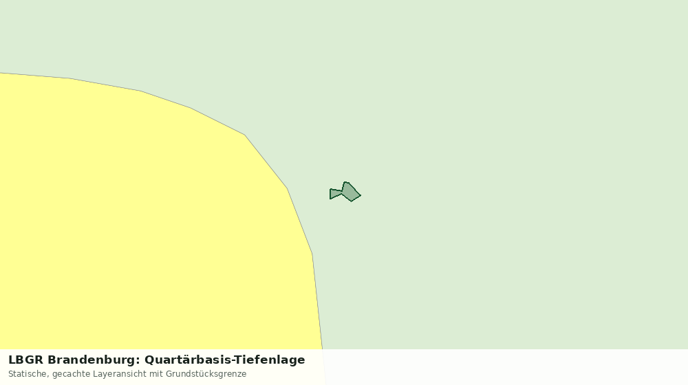 Statische Kartenansicht: LBGR Brandenburg: Quartärbasis-Tiefenlage