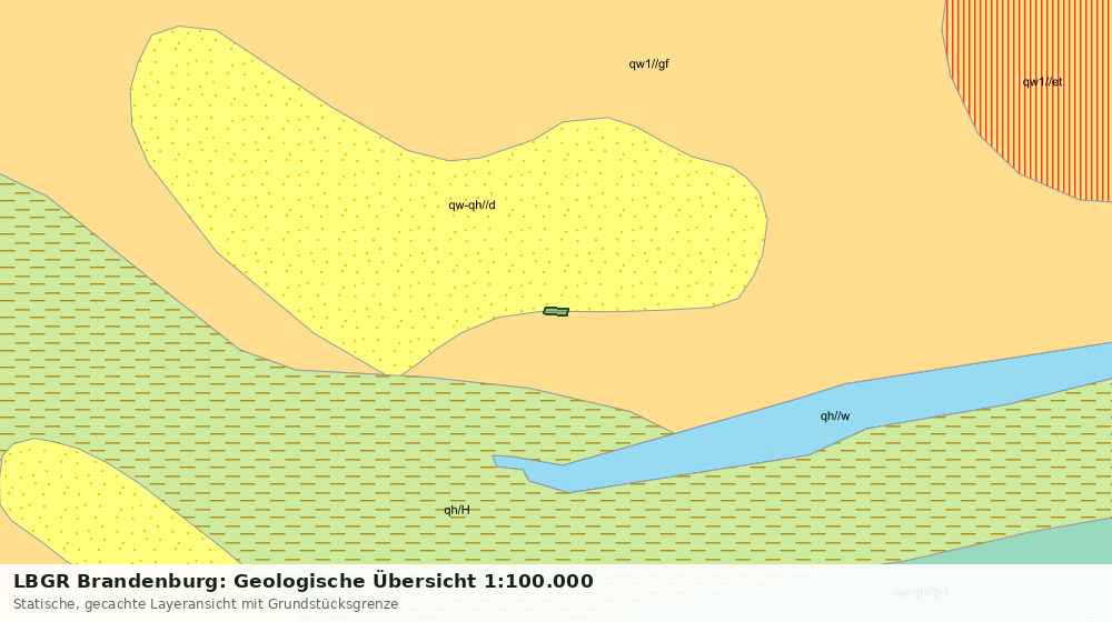 Statische Kartenansicht: LBGR Brandenburg: Geologische Übersicht 1:100.000